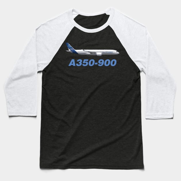 Airbus A350-900 Baseball T-Shirt by Avion